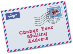 change international mailing address