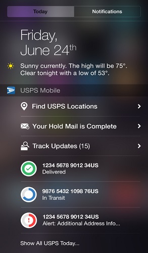 USPS iOS App 2