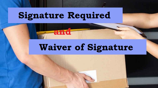 USPS Waiver of Signature