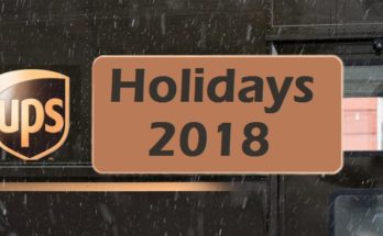 UPS Holidays 2018