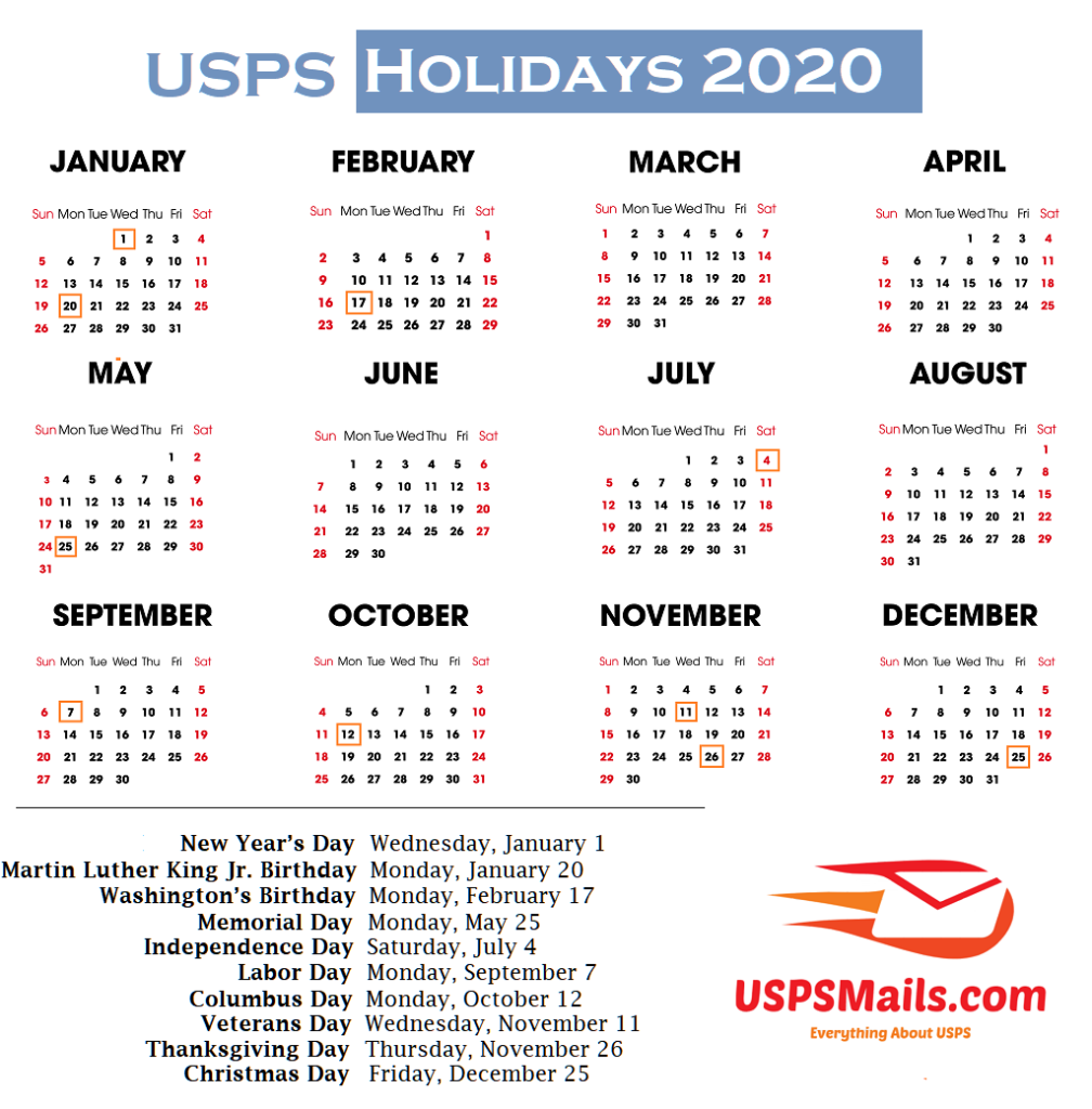 does post office deliver on christmas eve 2020 Post Office Holidays 2020 Usps Holiday Schedule does post office deliver on christmas eve 2020