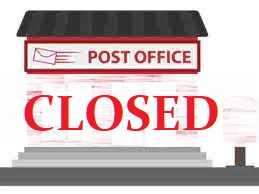 post office is closed